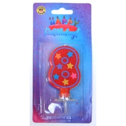 Candele numerali "Fantasy"  n.8                           24/12