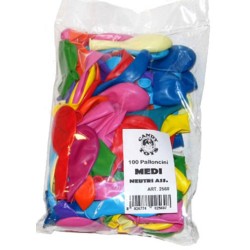 Palloncini 26cm  decorati buste 100 pz.