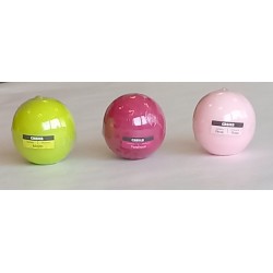 Candela a sfera D.8 cm  Rosa